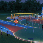 Glow in the dark playgrounds