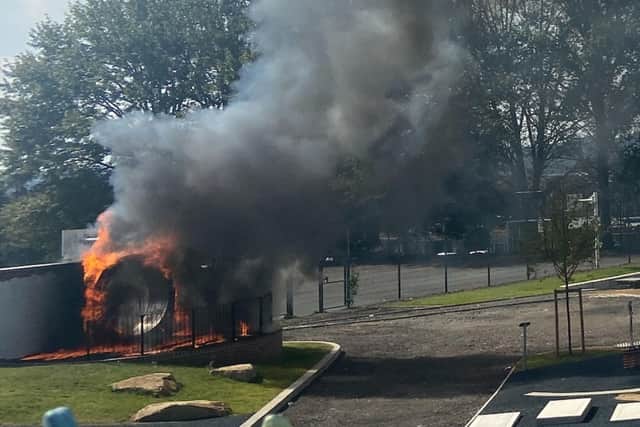 Leeds residents describe scenes of shock as unfinished playground goes up in flames in Hyde Park