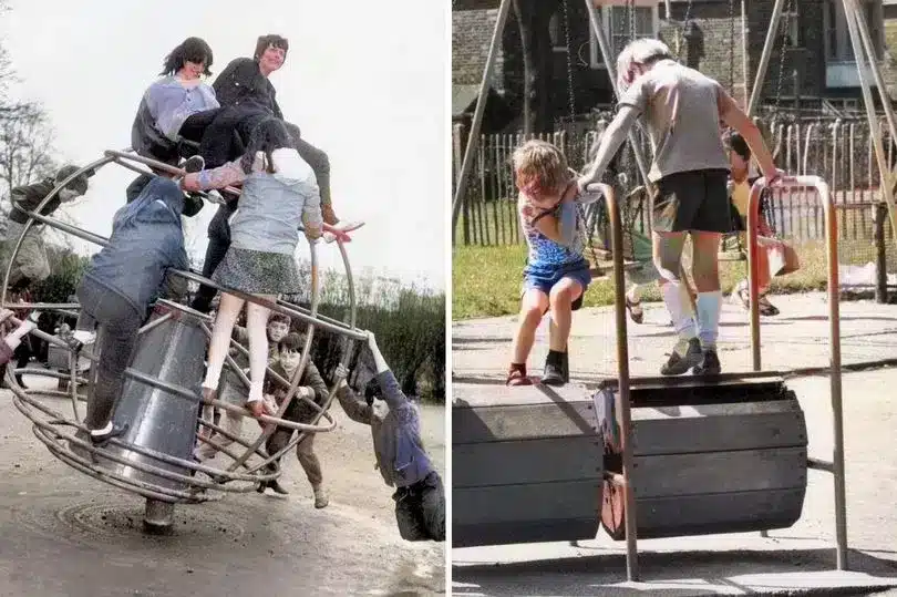 Park’s popular lost ‘little playground’ would never pass modern health and safety rules.jpg