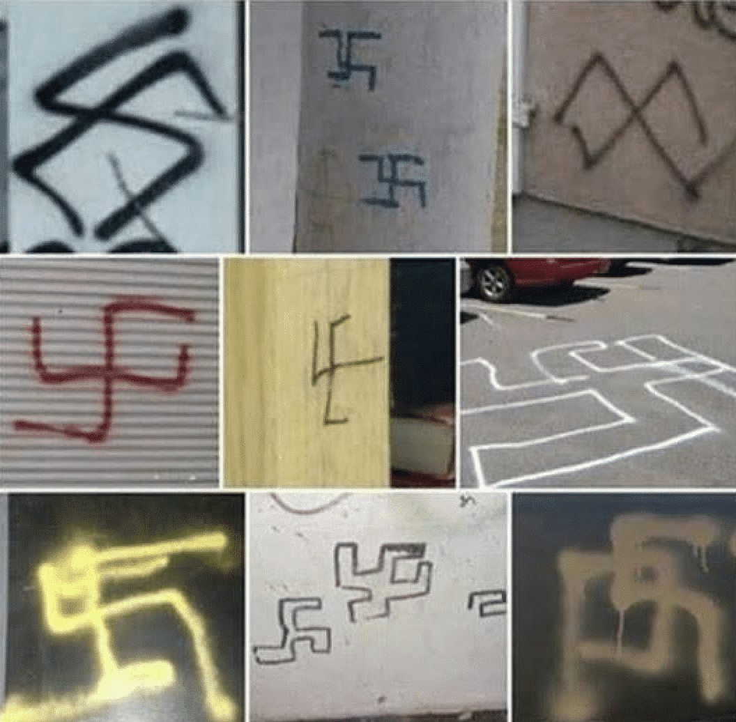 Swastika found carved into playground equipment at suburban school