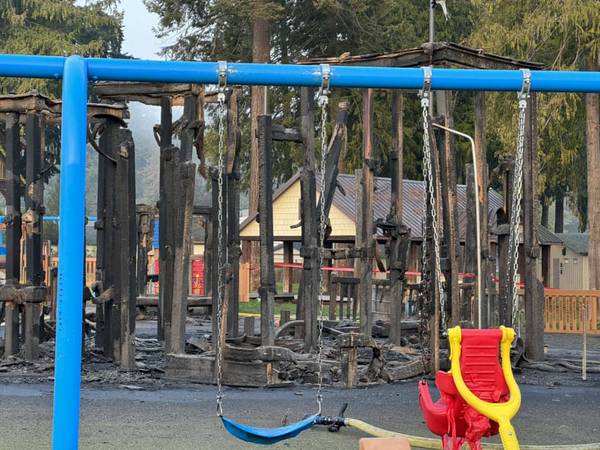 Massive early morning fire incinerates beloved Port Angeles playground