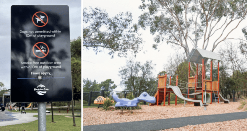 Council to enforce $200 fine for dogs near playground as Melbourne locals blast ‘stupid rule’