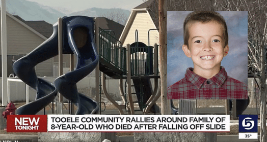 Family sues after 8 year old boy dies flying out of slide and falling 7 feet to the ground at his elementary school