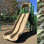 School officials to replace playground rubber-chip surfacing after determining it unsafe.
